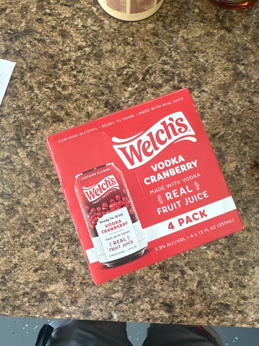Welch’s Cranberry Vodka Cocktail
