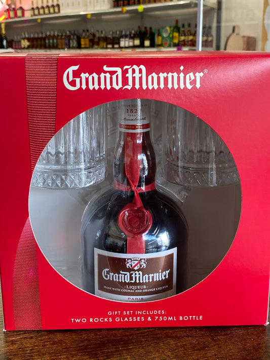 Grand Marnier (750mL w/ glasses)