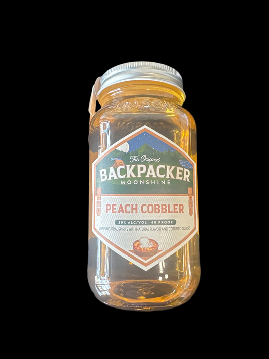 Backpacker Peach Cobbler Moonshine Cocktail 750mL