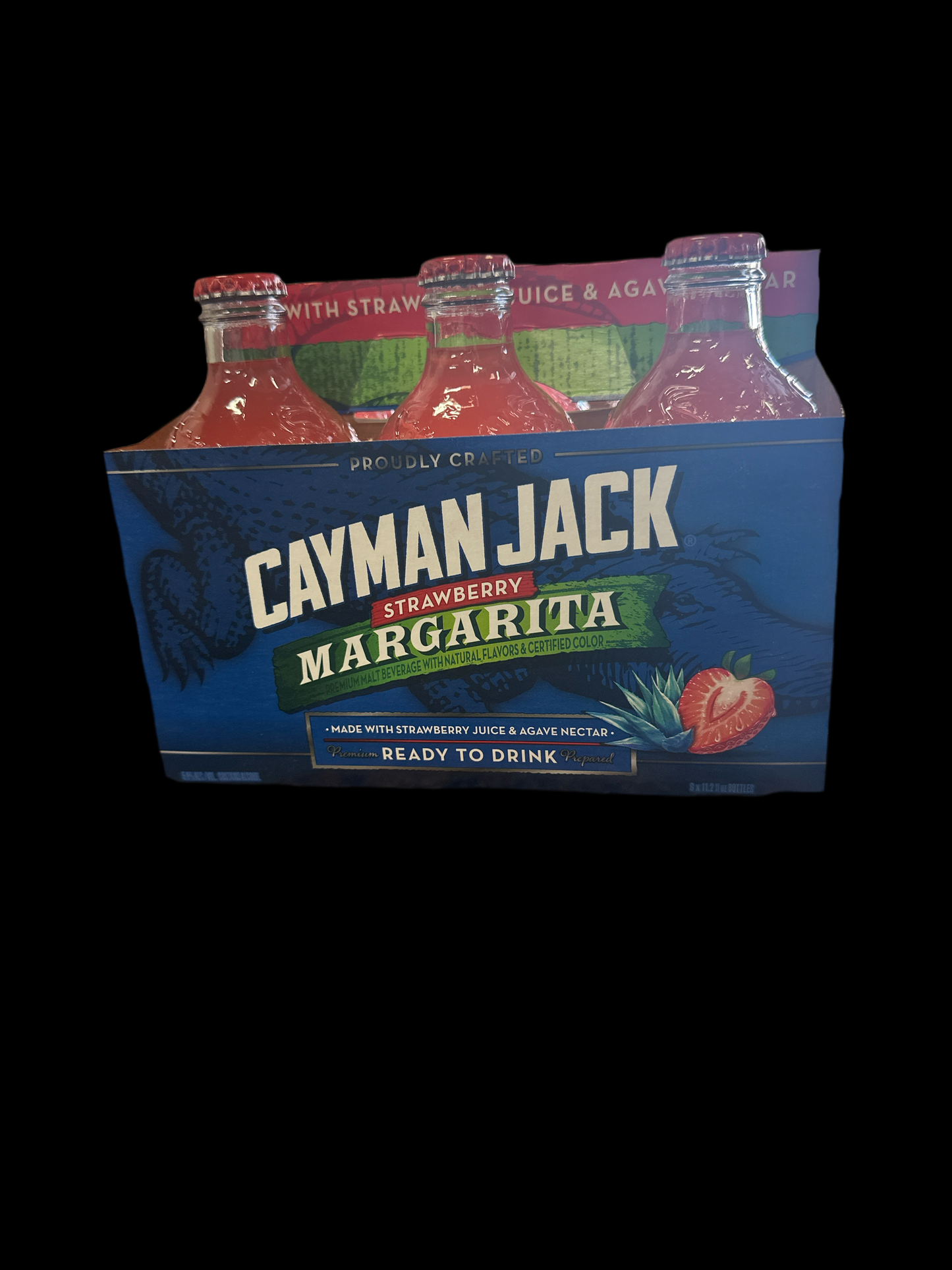 Cayman Jack Strawberry Margarita Cocktail 6/pk