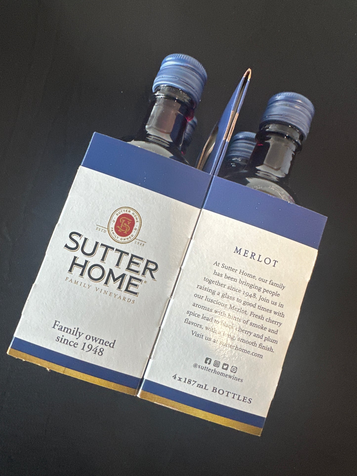 Sutter Home: Merlot 4/pk Wine